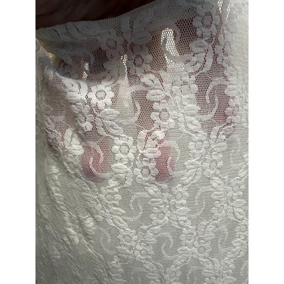 Vintage Gloria Vanderbilt Lace Slip Dress 🤍 Coquette Fairygrunge Cottagecore - Picture 5 of 10